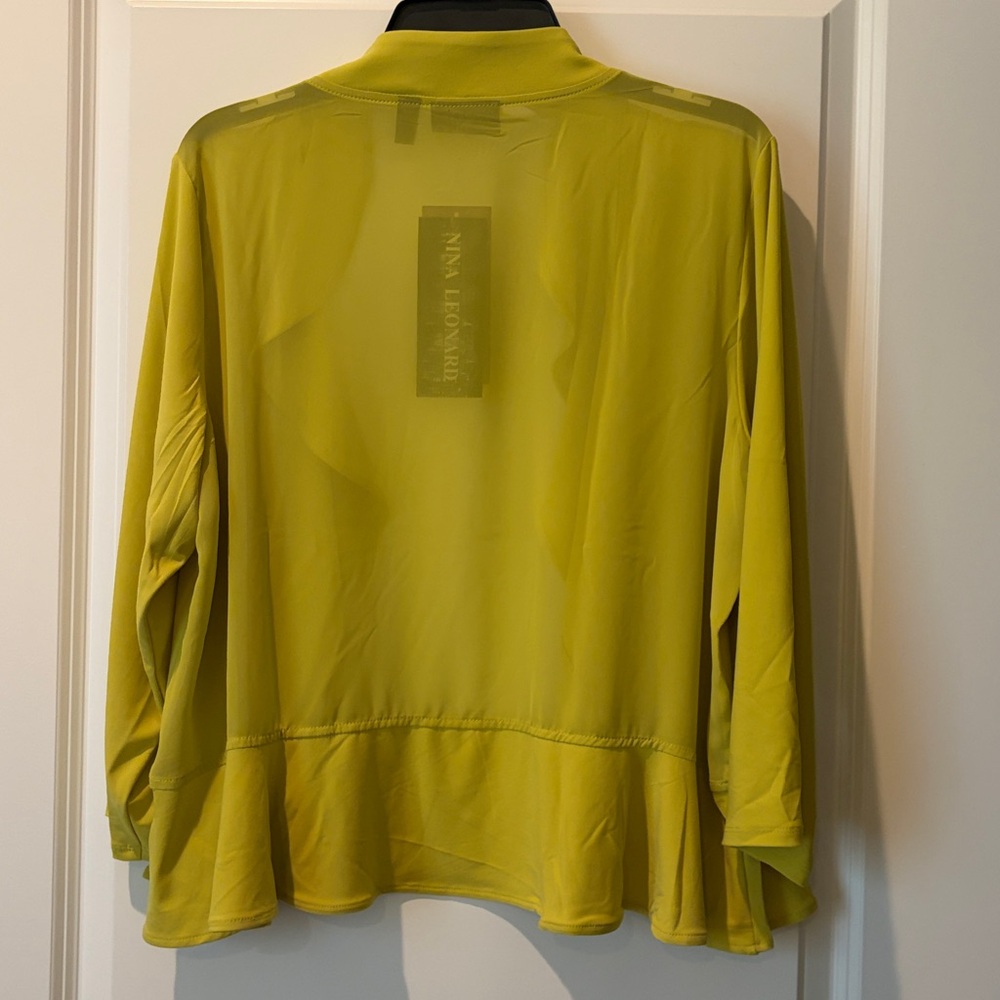 NWT Nina Leonard Crop Cardi - Picture 3 of 6